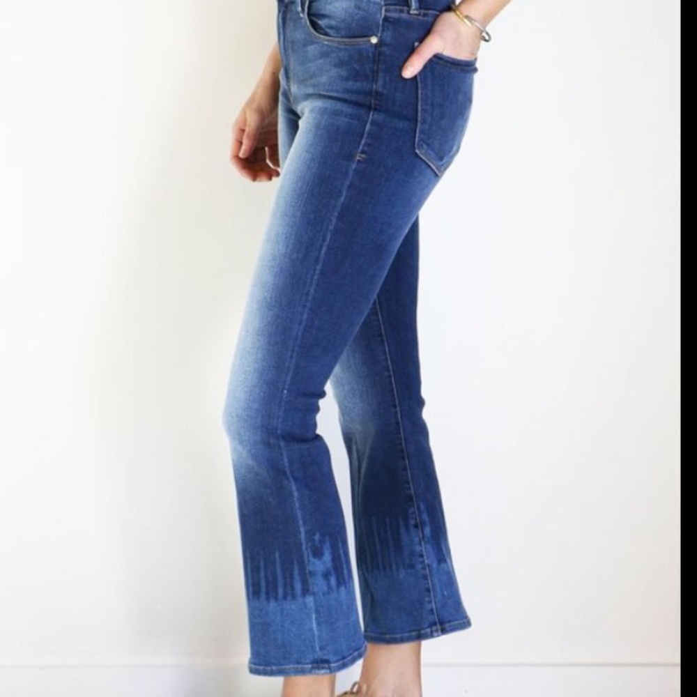 Frame  Mini Boot-Tie Dyed Adare Jeans